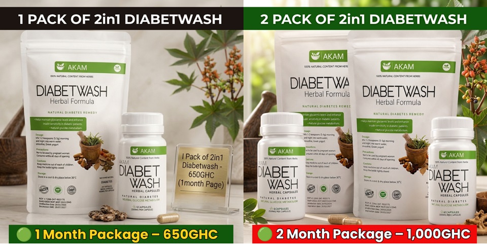 Diabetwash product pack shots - 1 pack, 2 packs, 3 packs, 4 packs