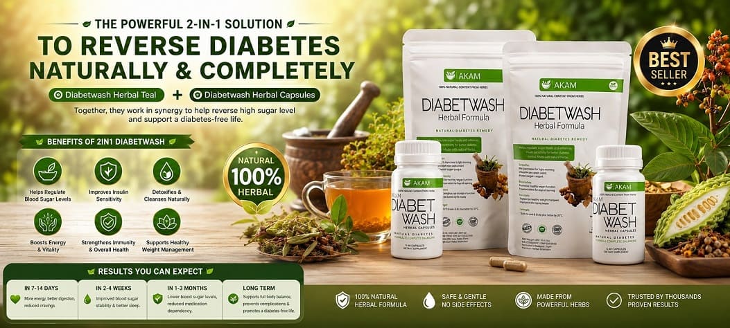 2in1 Diabetwash Herbal Tea and Capsule product